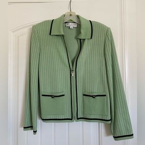 St. John Knit Zip Up